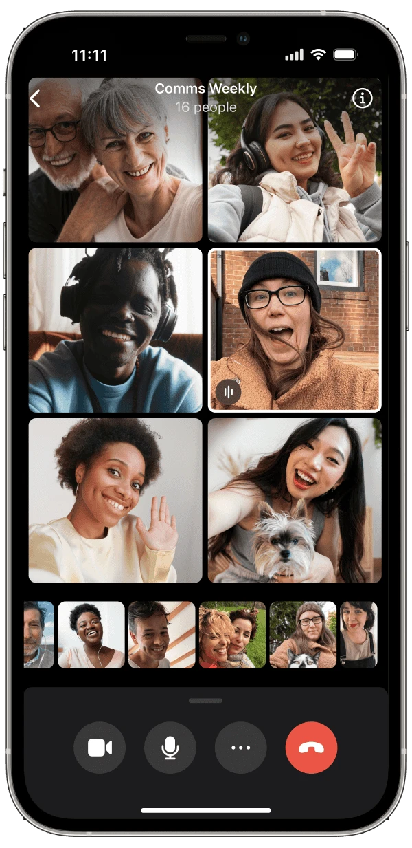 Signal iOS 视频通话界面展示